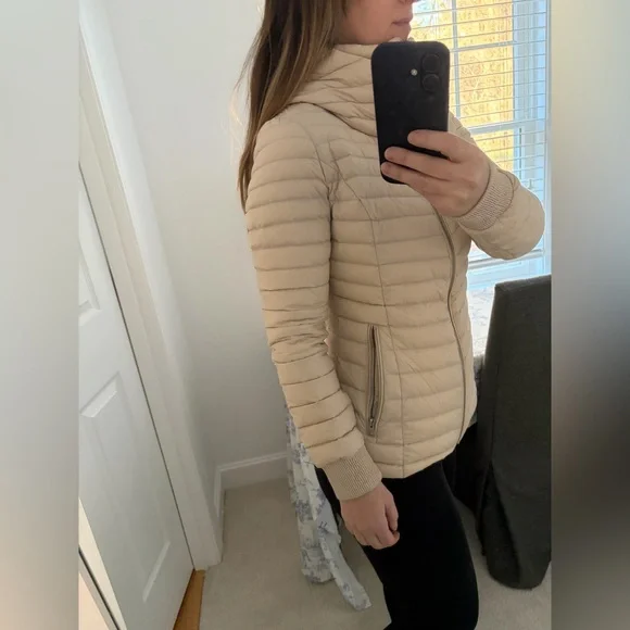 Soia & Kyo Beige Puffer Jacket - Picture 3 of 6